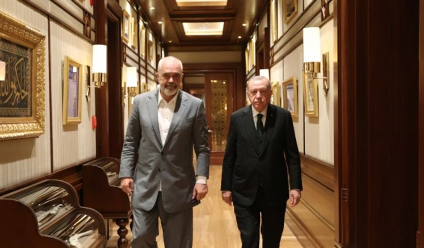 Cumhurbaşkanı Erdoğan, Arnavutluk Başbakanı Rama'yı kabul etti