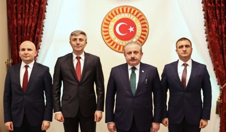 TBMM Başkanı Şentop, Bulgaristan Hak ve Özgürlükler Partisi Lideri Mustafa Karadayı'yı kabul etti