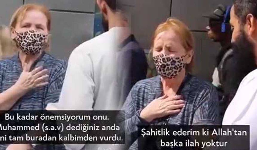 Hz. Muhammed'in adını duyan Hristiyan kadın böyle Müslüman oldu