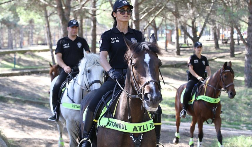 İstanbul'un orman ve sahilleri atlı polislere emanet