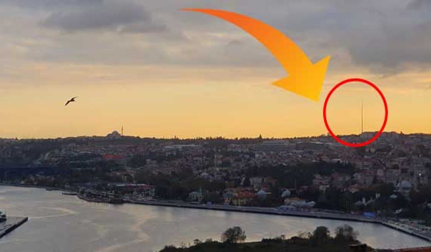 İstanbul'un göbeğinden yükselen gizemli yapı!